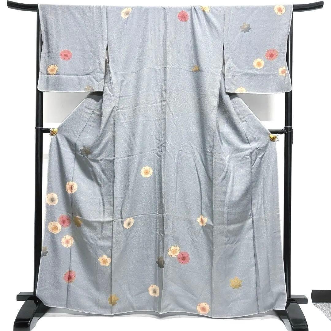 金彩　桜花　梅花　楓　付け下げ　着物　033a p