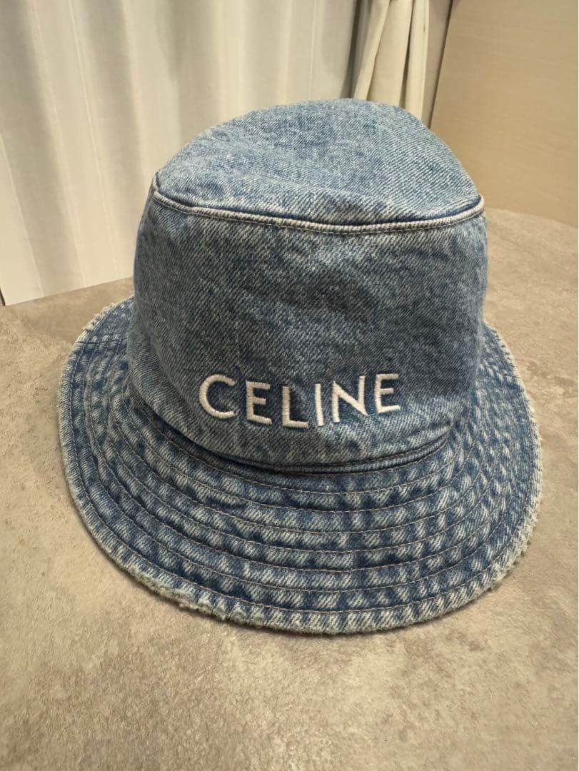 CELINE デニムブルー バケットハット