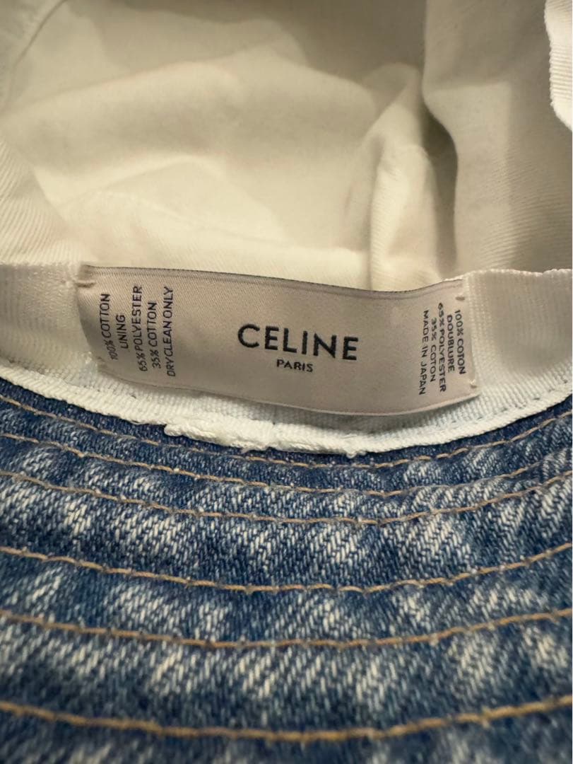 CELINE デニムブルー バケットハット