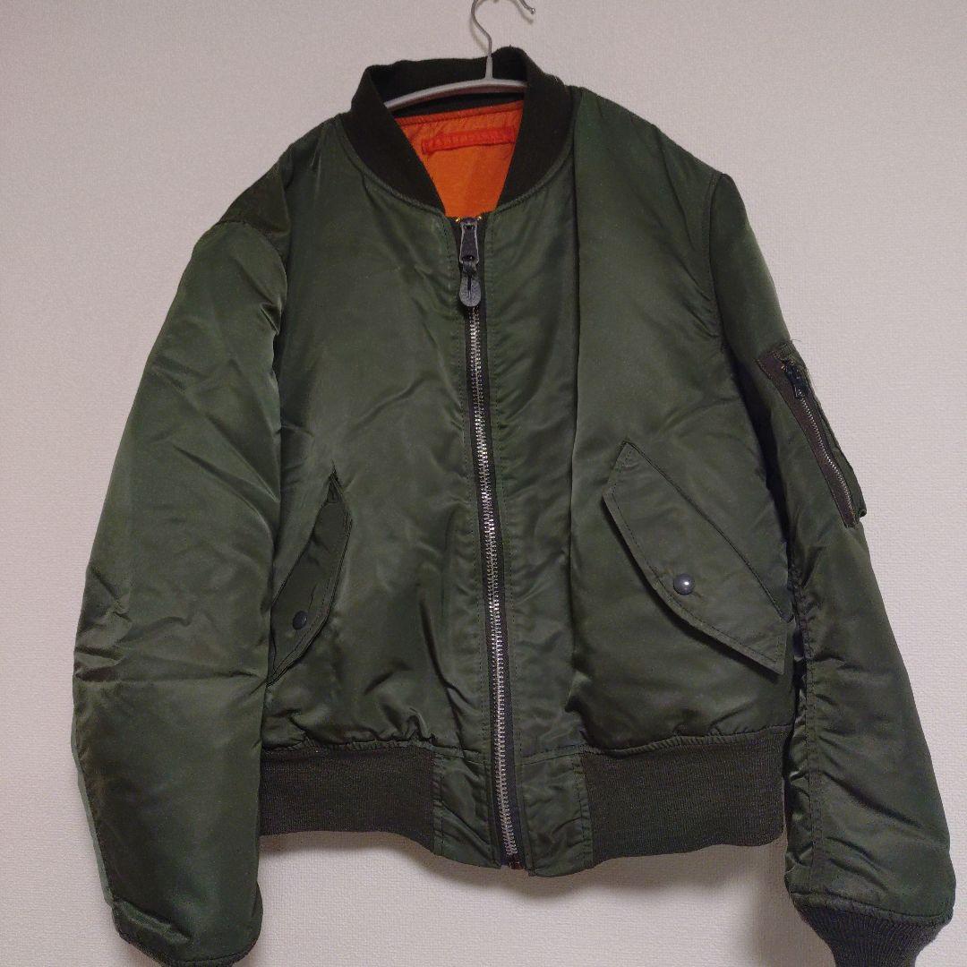90s MA-1 フライトジャケット オリーブグリーン