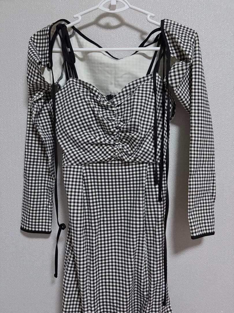 エムミーエメ ギンガムチェック ワンピース