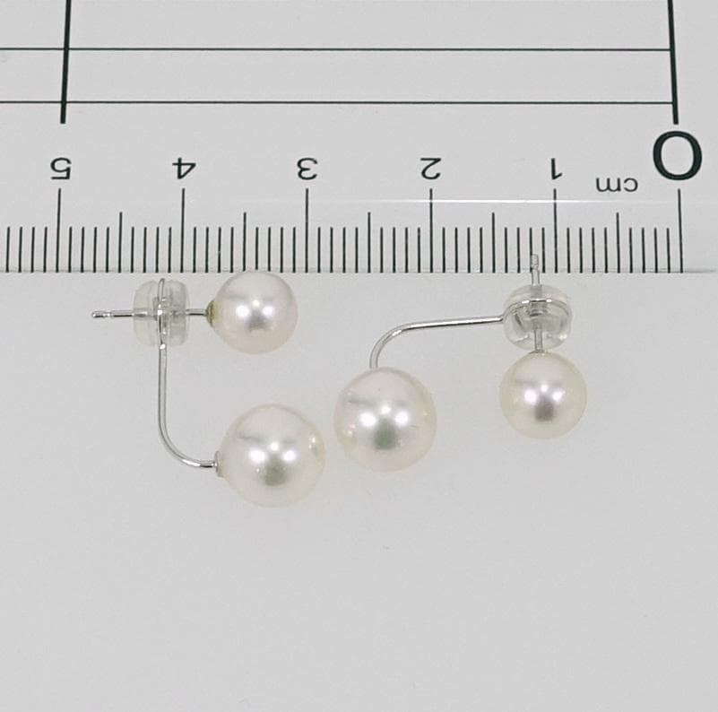 lifolifo21030 様Ｋ14WGアコヤ真珠ピアス 8.1ｍmキャッチ