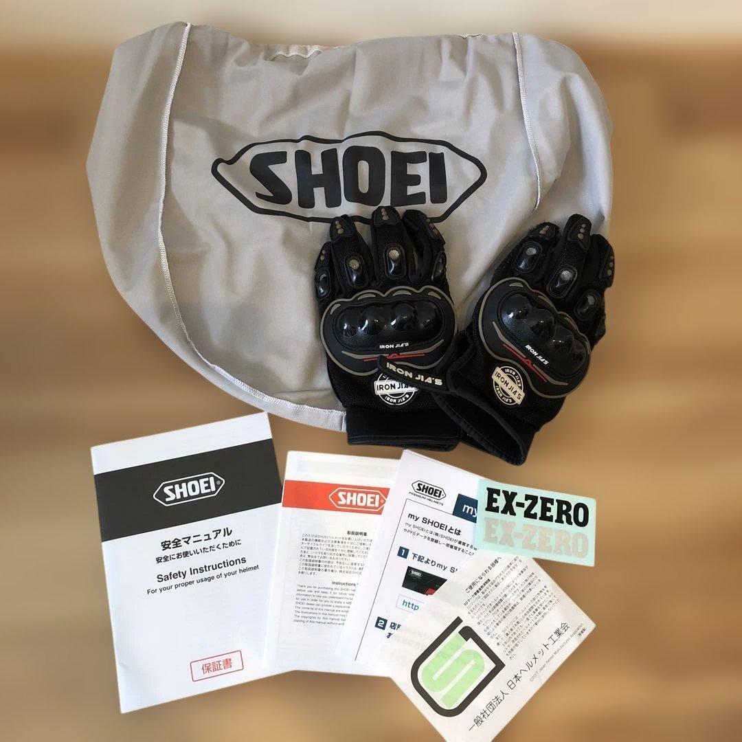 SHOEI EX-ZERO ヘルメット　グローブ付き