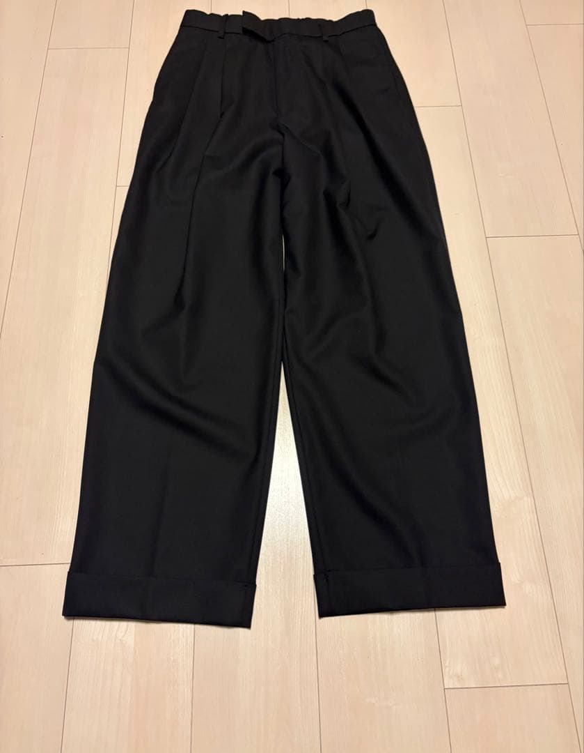パンツ MARKAWEAR Two Tuck Wool slacks
