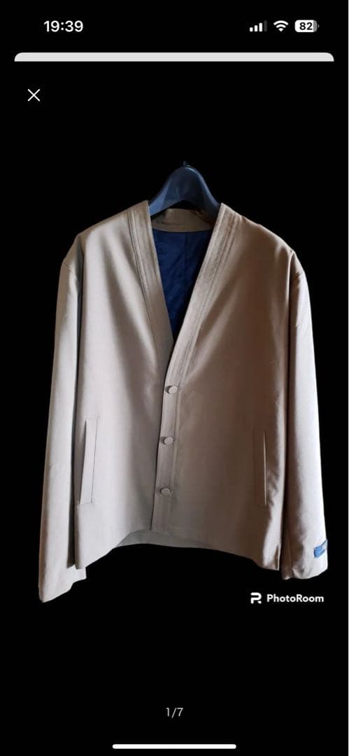 kith ノーカラーベージュジャケット　Mサイズ