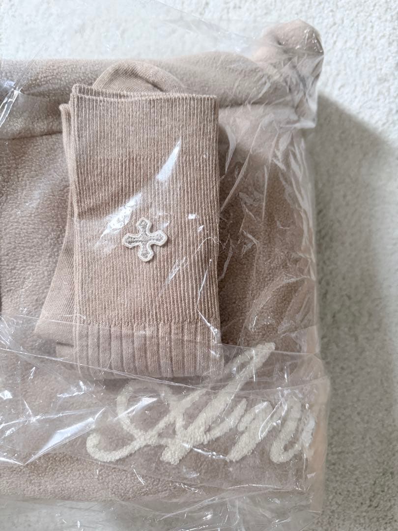 トップス andwang Fluffy fleece set beige