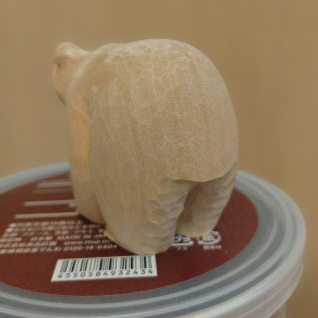 無印良品 福缶 2026 北海道 前向きな木彫りの熊　木彫り