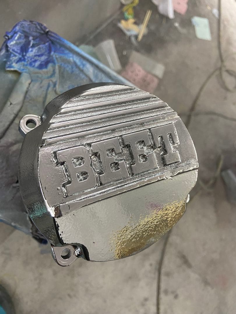 XJR400 BEETカバー　メッキ塗装