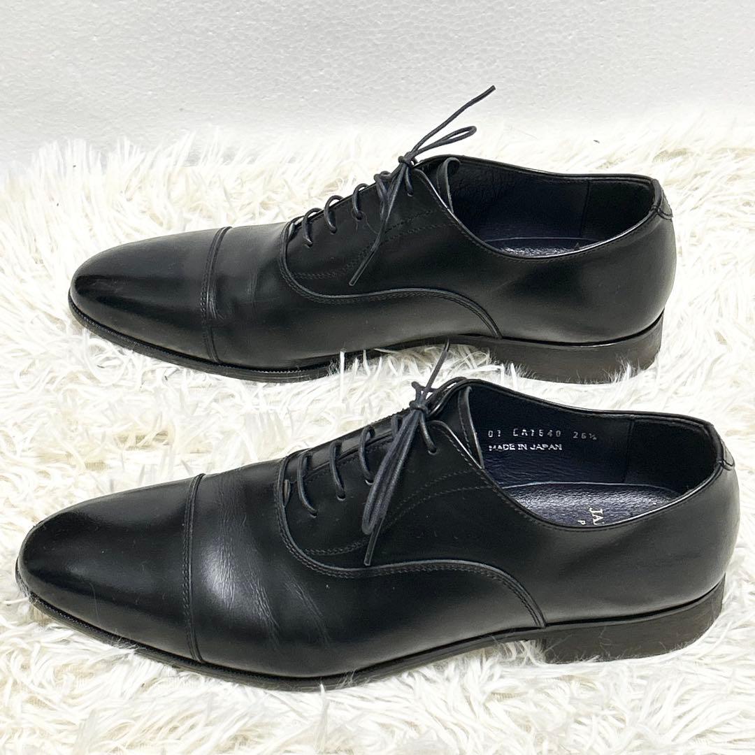 ✨極美品✨ SUIT SQUARE ストレートチップ レザー ブラック26.5㎝