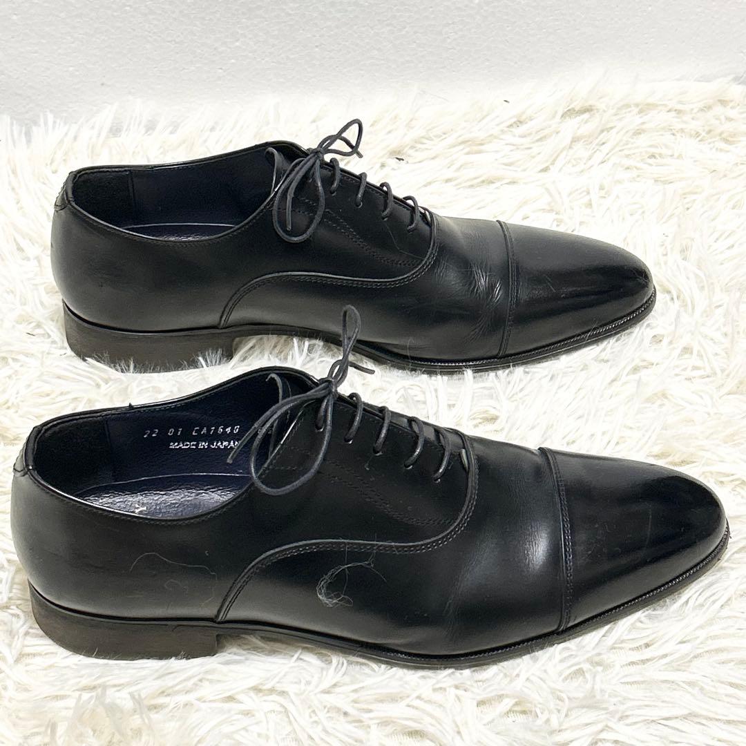 ✨極美品✨ SUIT SQUARE ストレートチップ レザー ブラック26.5㎝