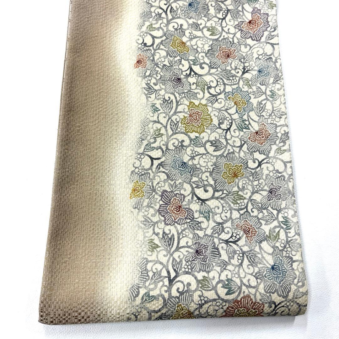 専用帯5089 ●弥栄織物謹製 高級 正絹 紅型 両面全通 リバーシブル 袋帯