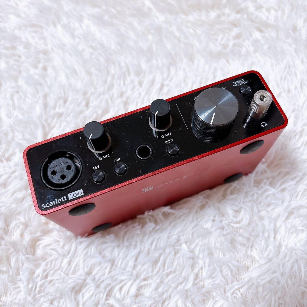 Focusrite Scarlett Solo 2020年製 レッド