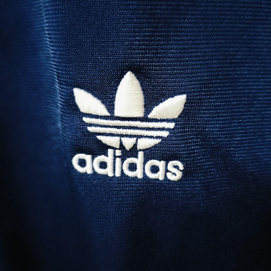 アディダス 青紺 ファイヤーバード トラックジャケット 女性2XL ジャージ上着