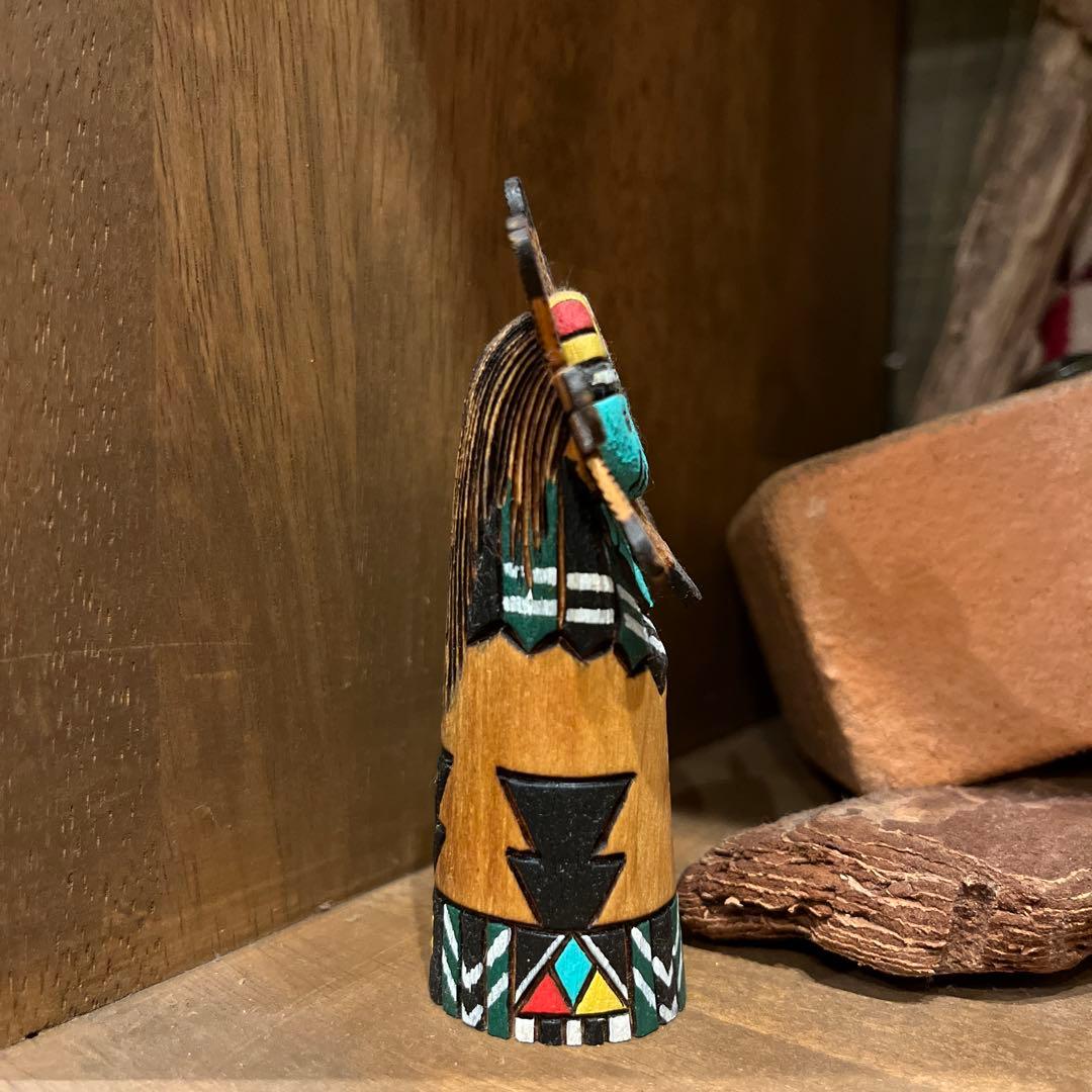 カチナドール　工芸品　サンフェイス　カチナ　インディアン　ネイティブ・アメリカン