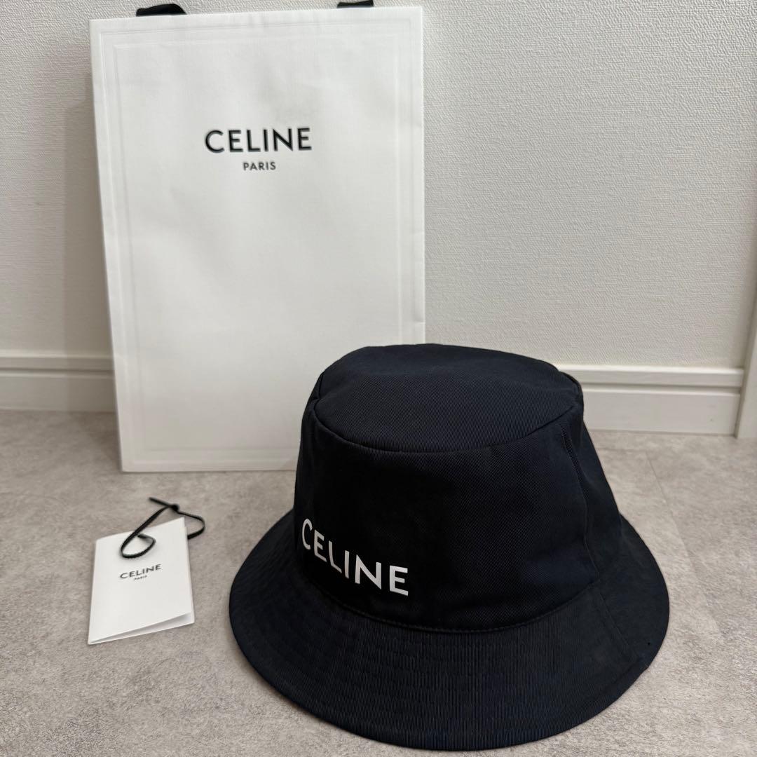 CELINE セリーヌ　バケットハット　国内正規品　Lサイズ