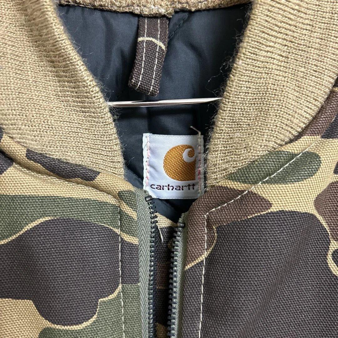 ヴィンテージ　カーハート　カモ　迷彩　ベスト　L