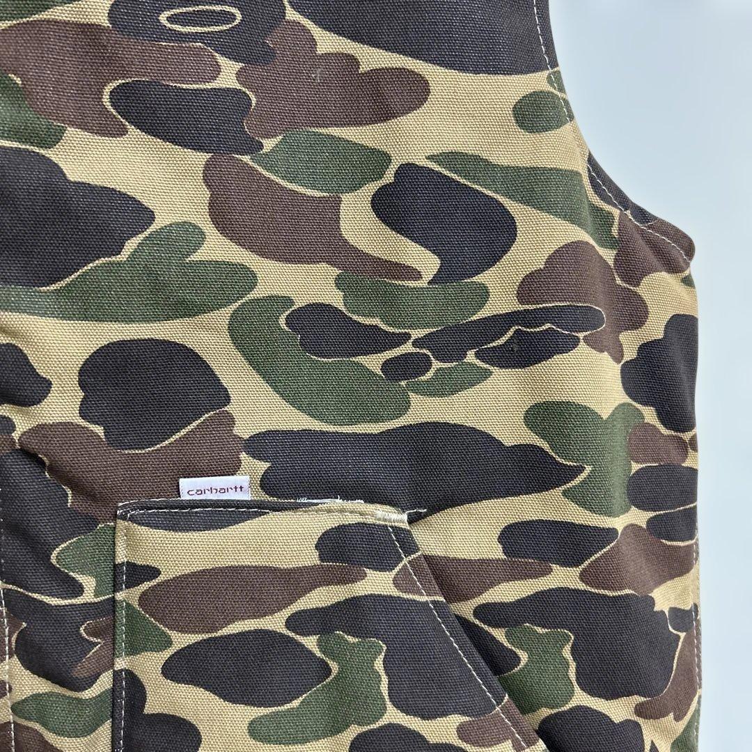 ヴィンテージ　カーハート　カモ　迷彩　ベスト　L