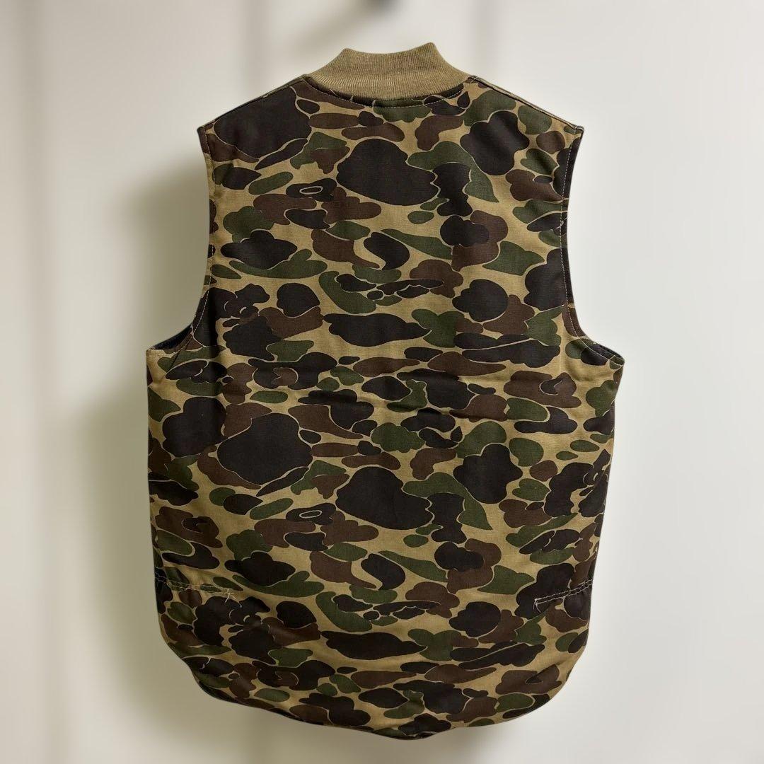 ヴィンテージ　カーハート　カモ　迷彩　ベスト　L