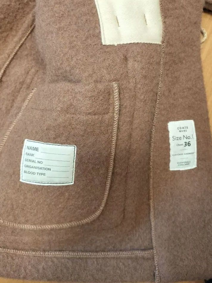 【美品】グローバーオール ダッフルコート モンティ キャメル 36 ミドル丈