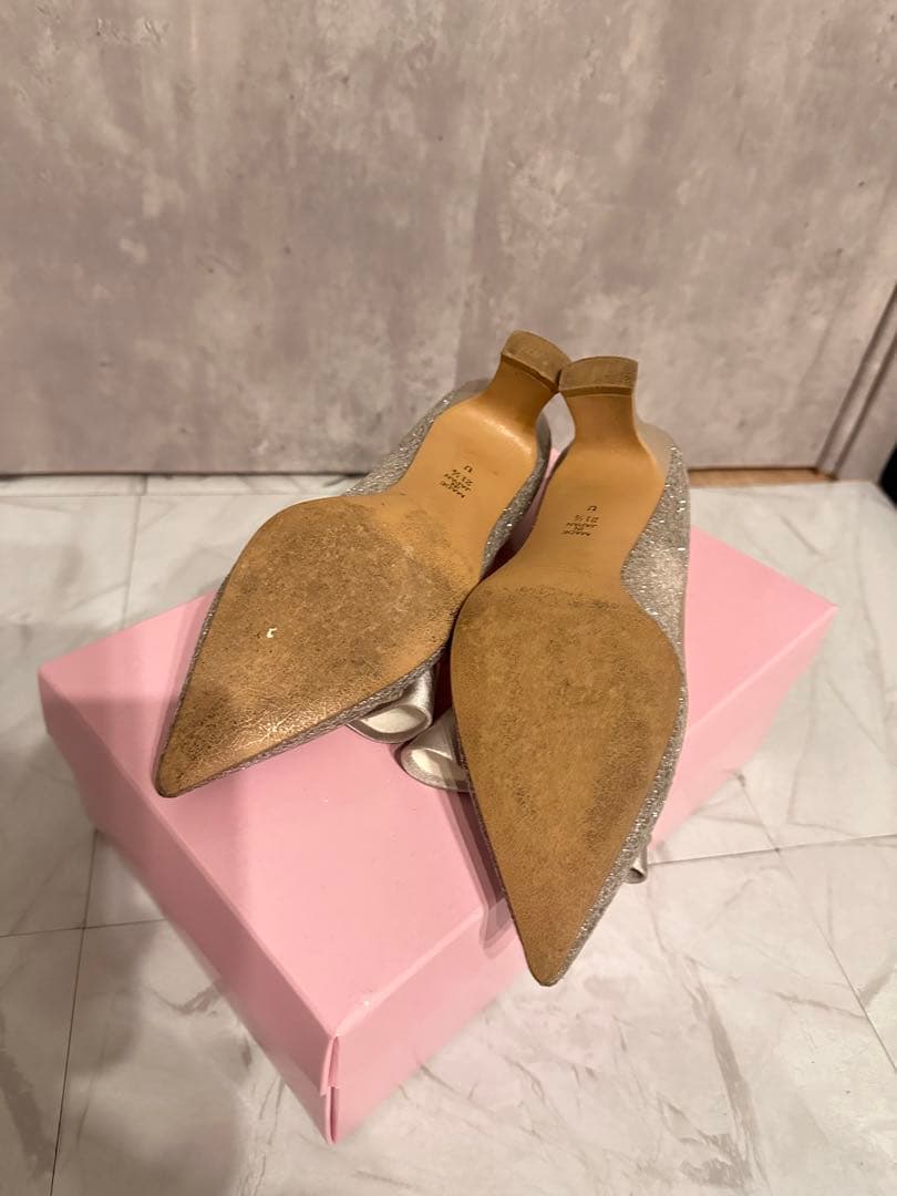 wata ame.　ダイアナ 21.5cm グレ－ラメメッシュチュール