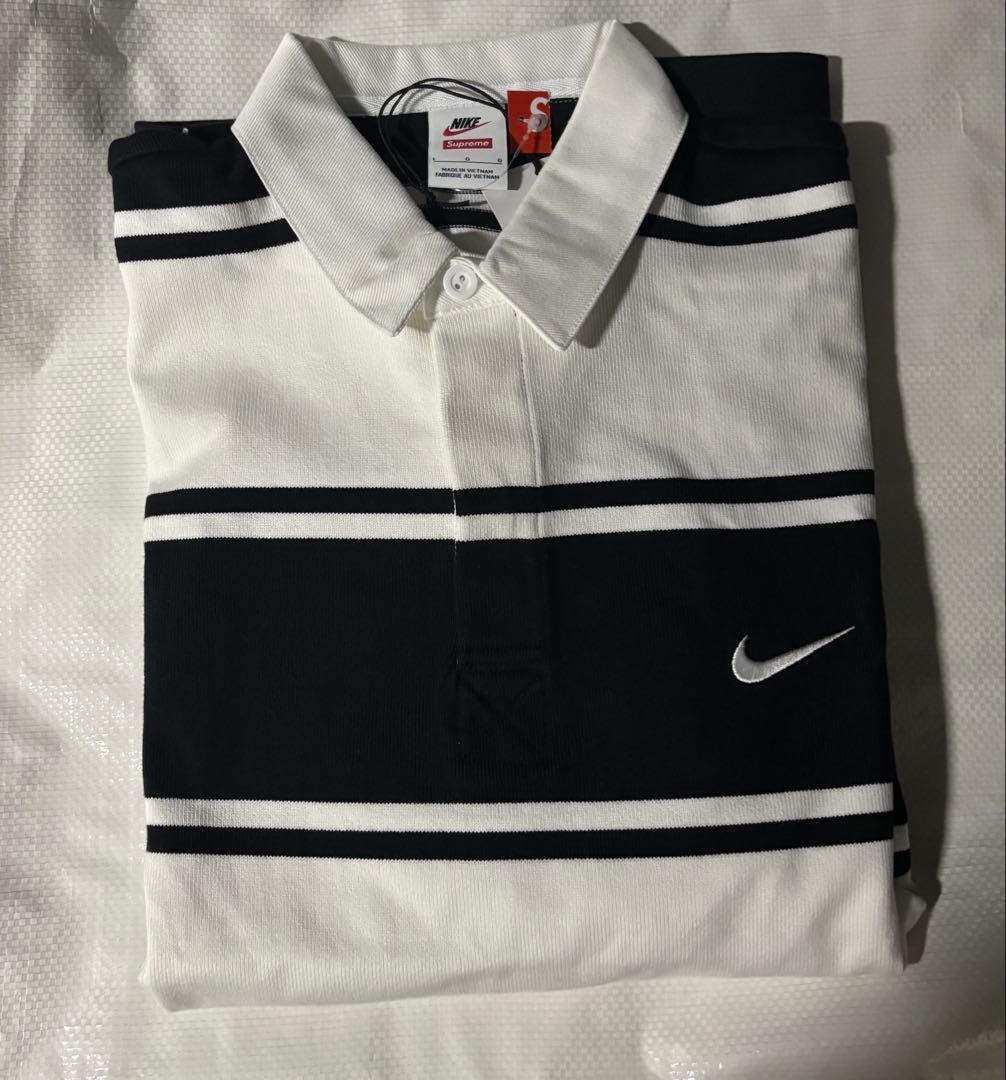 ウェア supreme nike stripe rugby