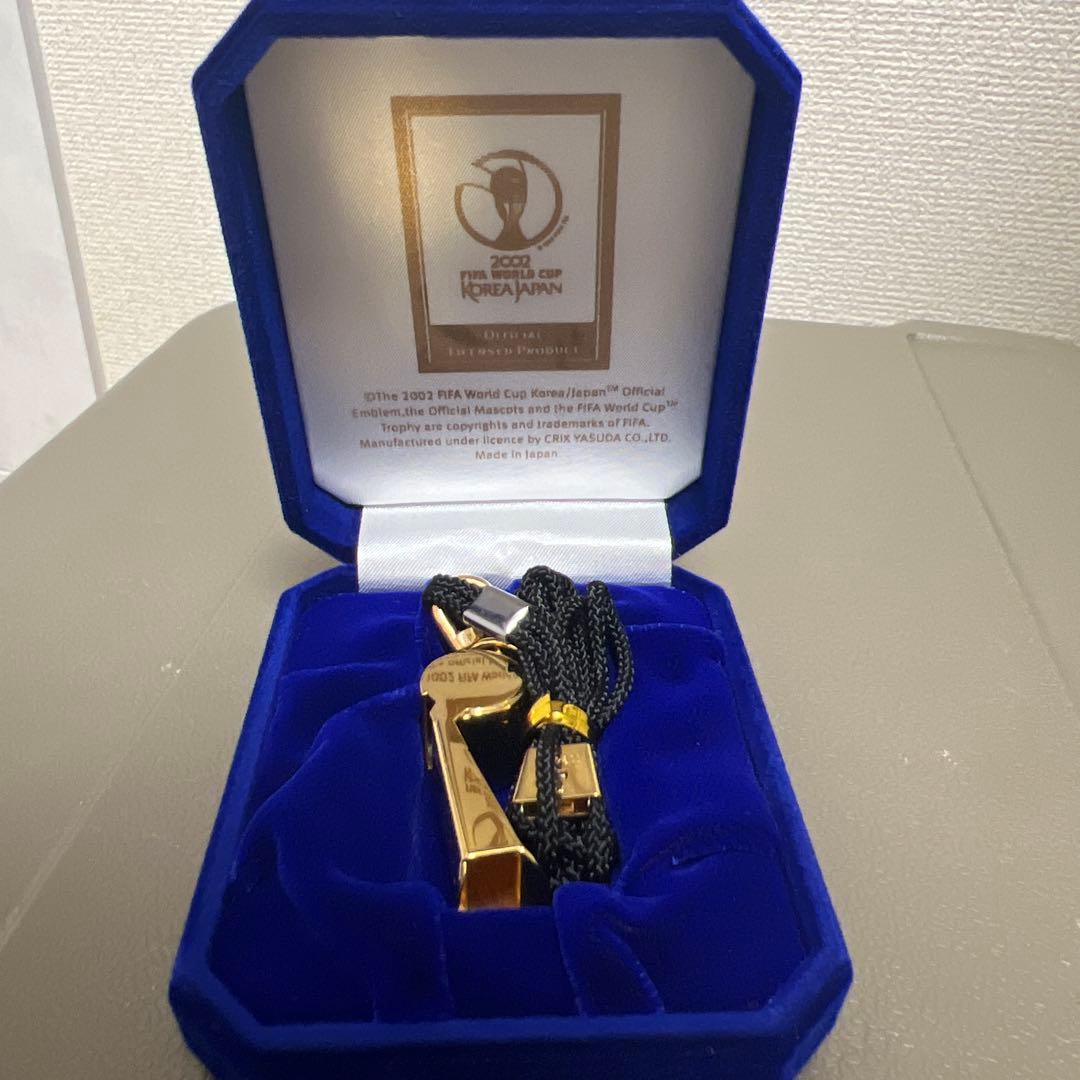 FIFA 2002 ワールドカップ 記念 ホイッスル ゴールド野田鶴声社日韓大会