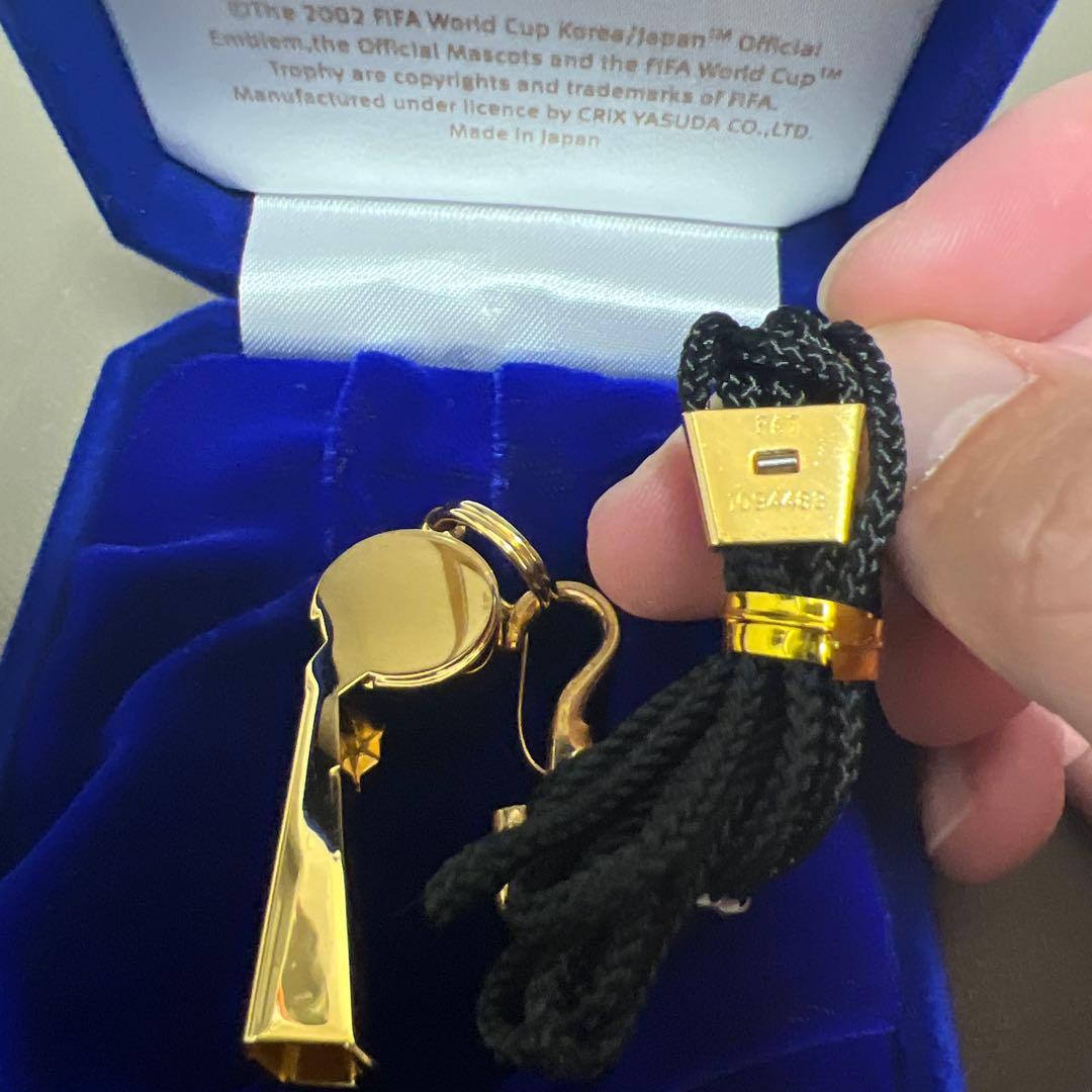 FIFA 2002 ワールドカップ 記念 ホイッスル ゴールド野田鶴声社日韓大会