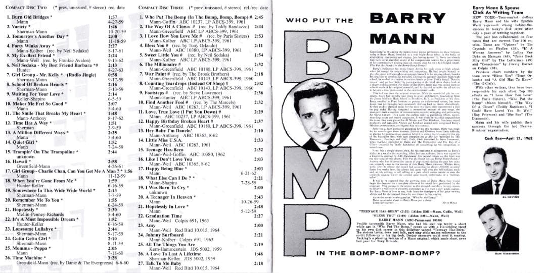 洋楽 Barry Mann - Inside the Brill Building