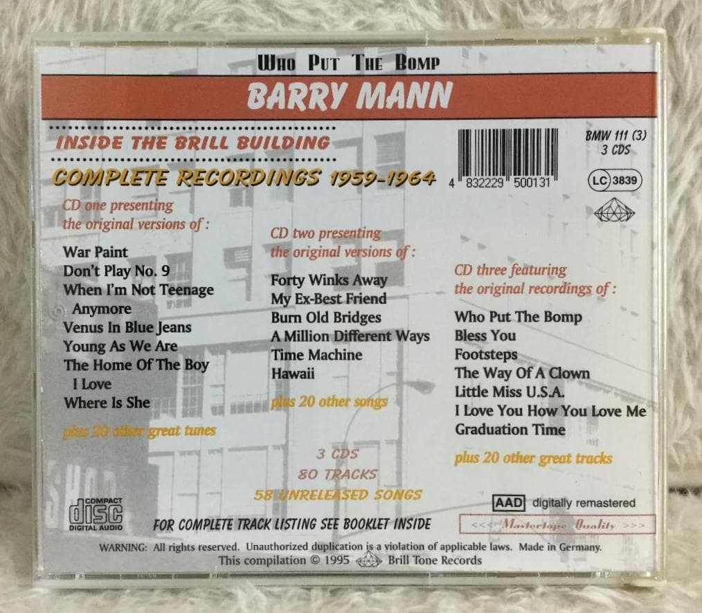 洋楽 Barry Mann - Inside the Brill Building