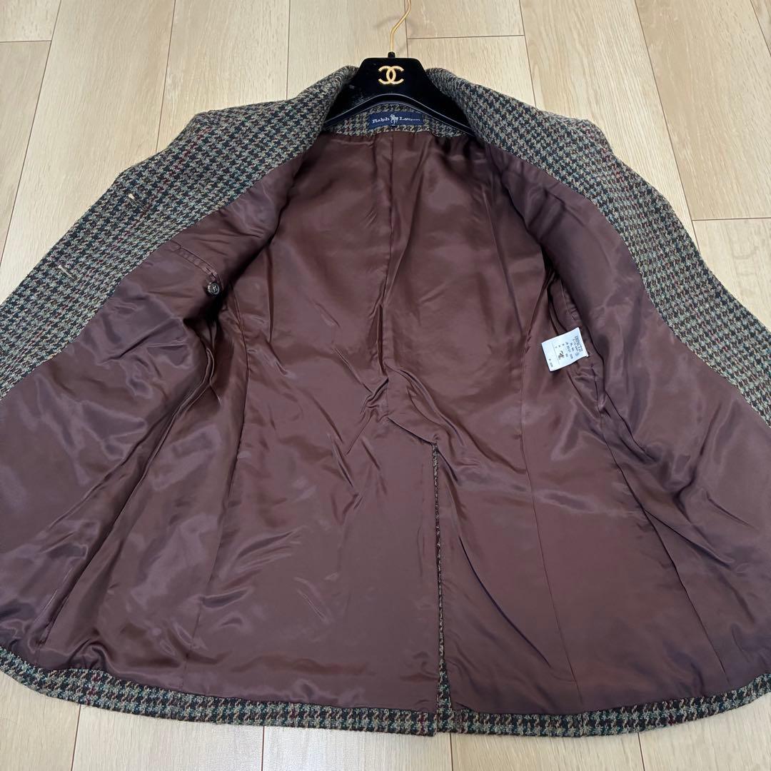 美品✨ラルフローレン ウール100%テーラードジャケット ツイード ヘリンボーン