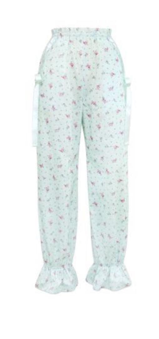 Katie VIRGIN UP ドロワーズ　ブルーフラワー　フリーサイズ　パンツ