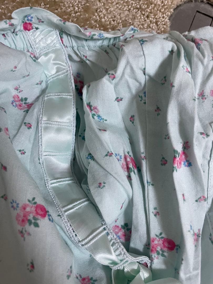 Katie VIRGIN UP ドロワーズ　ブルーフラワー　フリーサイズ　パンツ