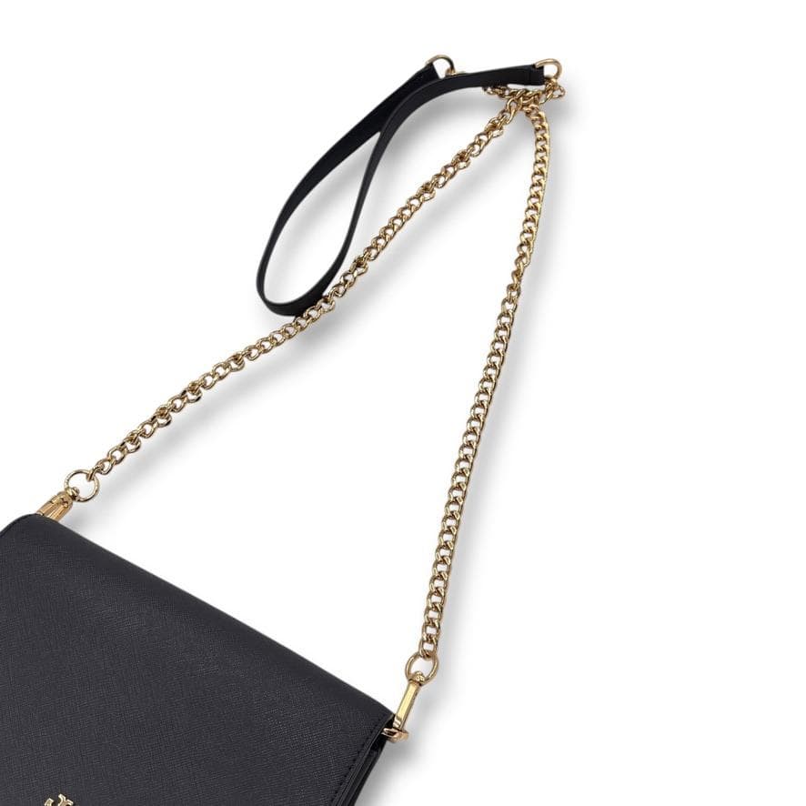 TORY BURCH チェーンウォレット 3WAY ミニバッグ 財布 黒【美品】