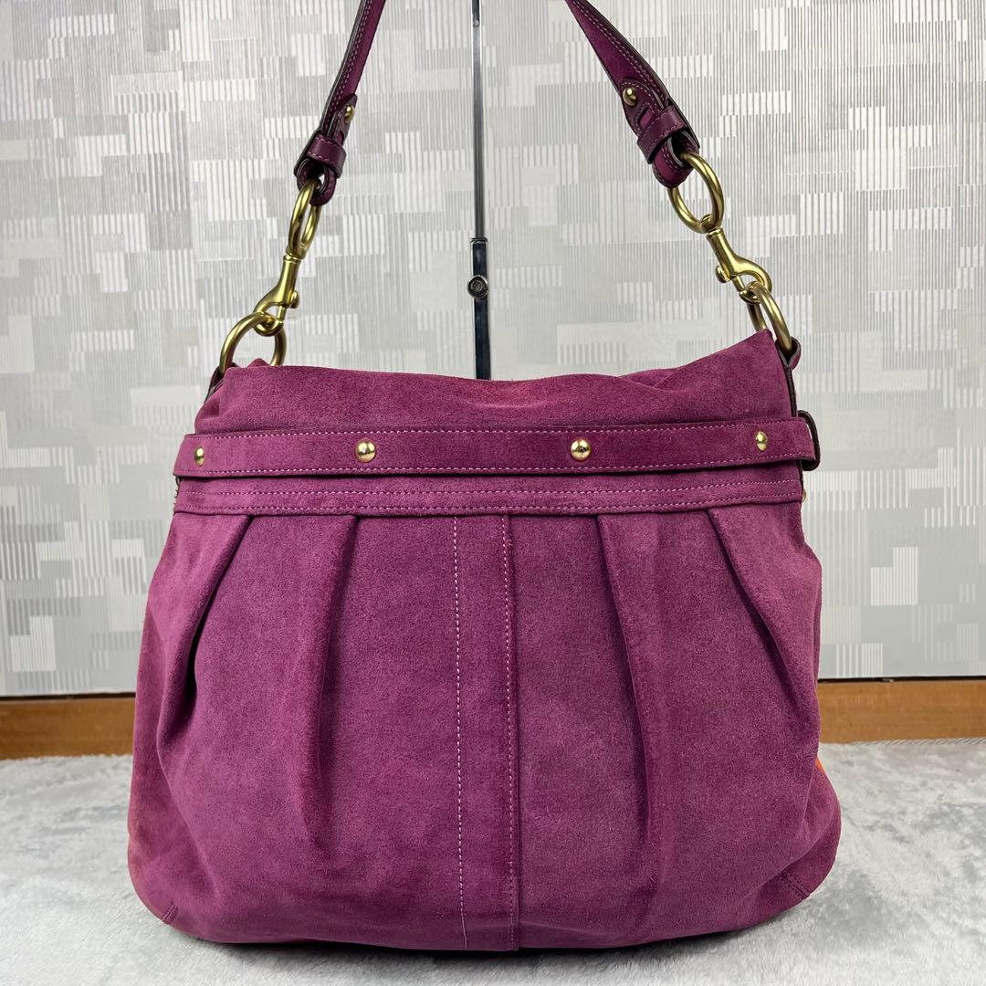 バッグ Vintage Coach Bag PatchWork Clip Suede