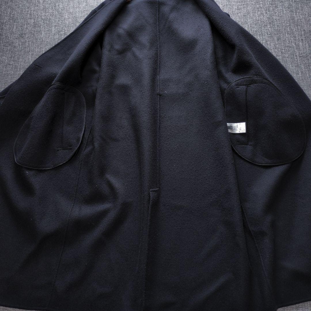 ジョゼフ　近年モデル　ウールリバーコート　ゆったり　ベルト付き　ネイビー