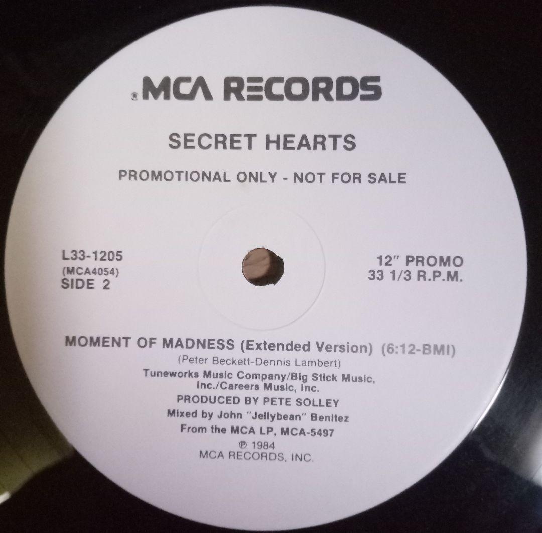 洋楽 SECRET HEARTS - MOMENT OF MADNESS Promo