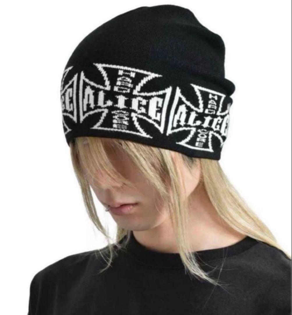 美品 Alice hollywood ロゴ ビーニー