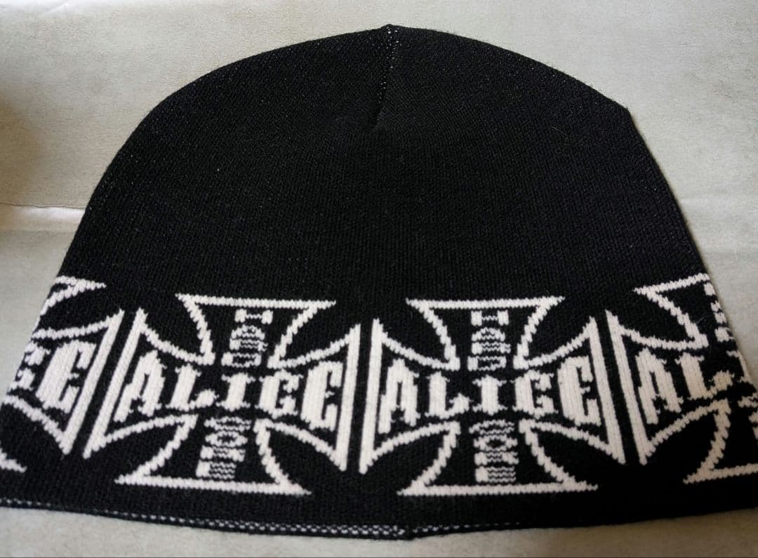 美品 Alice hollywood ロゴ ビーニー