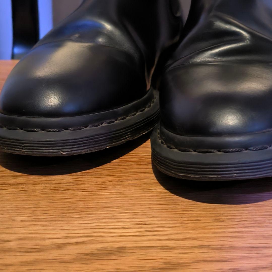 ドクターマーチン　サイドゴアブーツ　ブラック　レザー　uk7