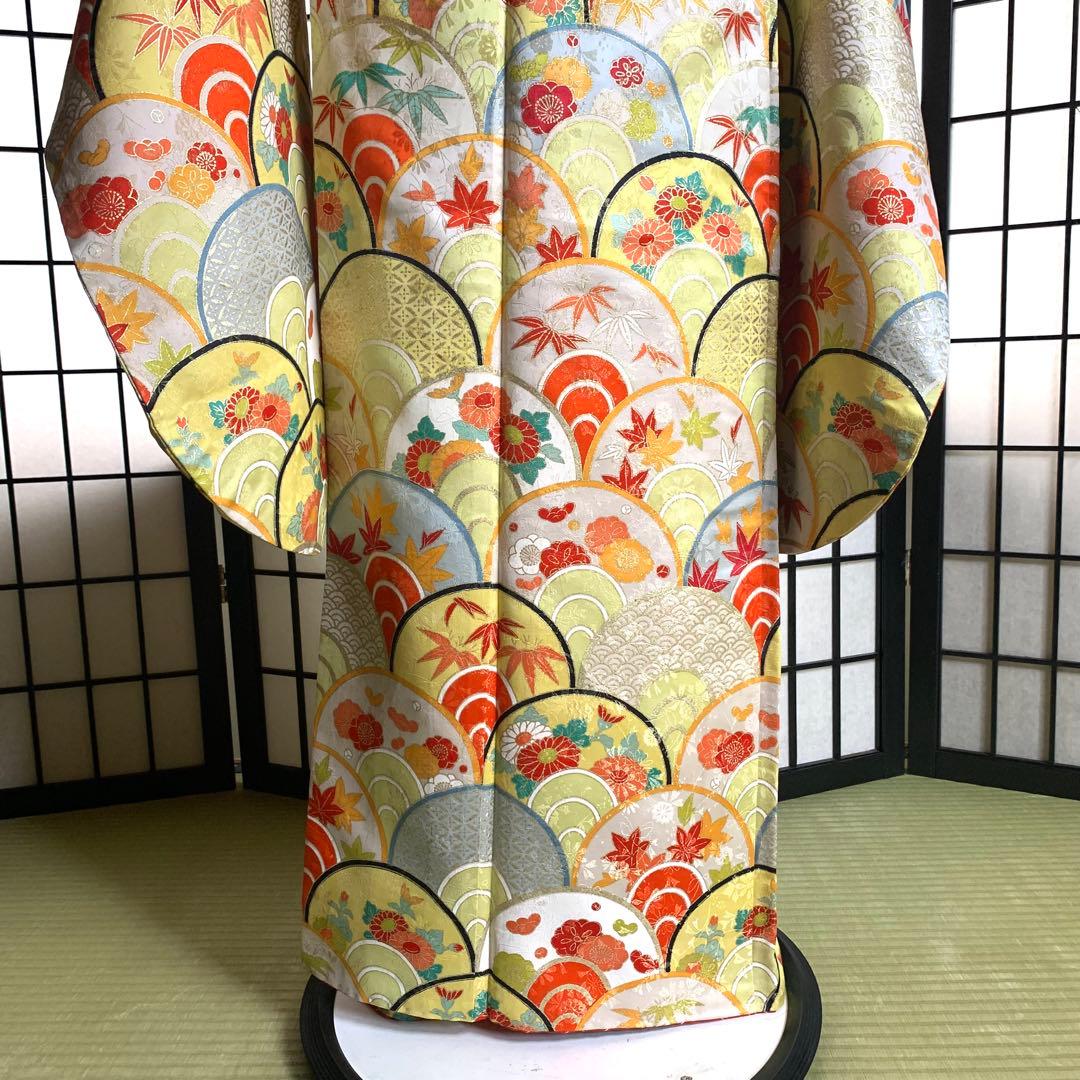 m*m様 【美品】振袖　正絹100% 5点　フルセット　身丈160cm 吉祥紋様