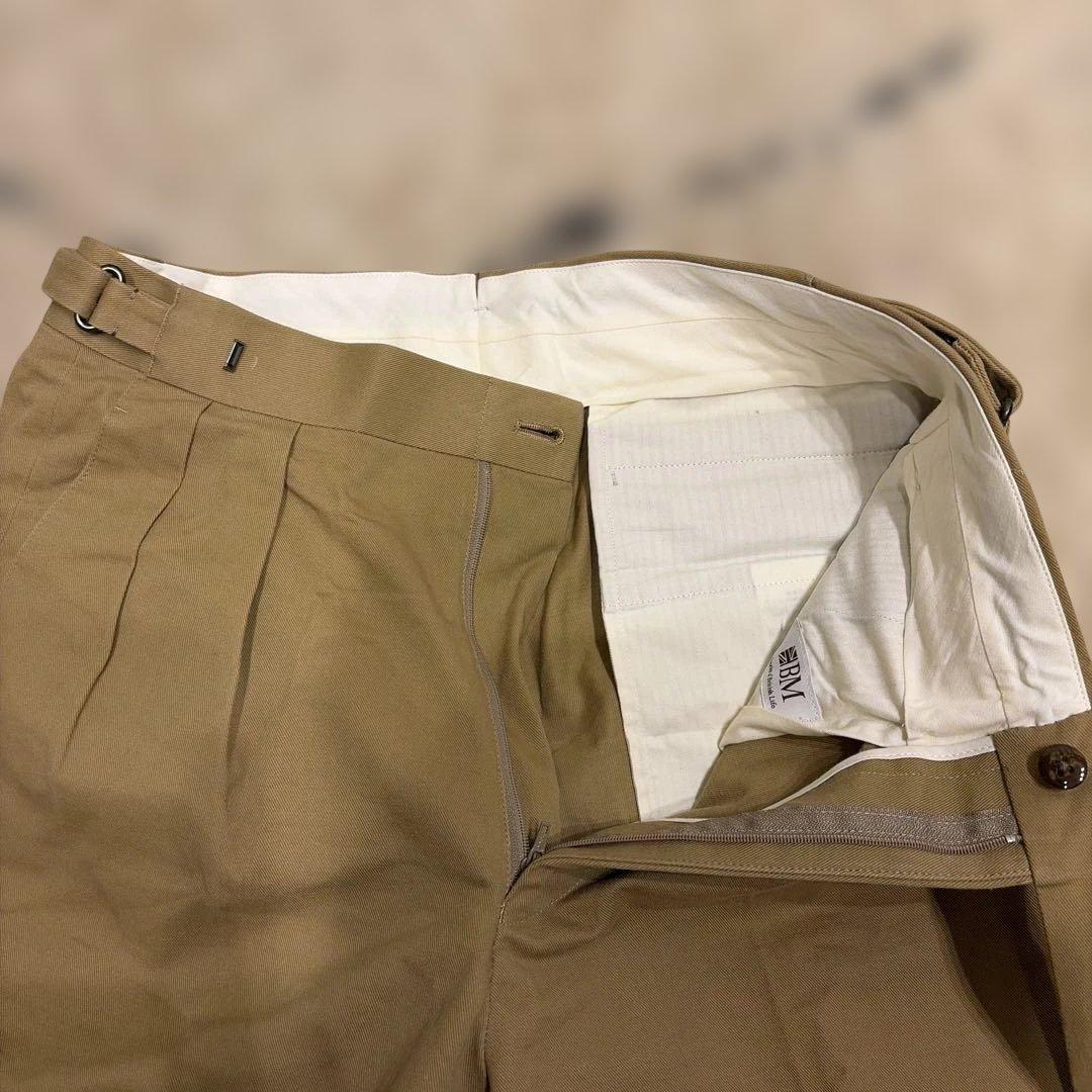 BRITISH MADEオフィサーパンツ/ポーツマス(コットンドリル)