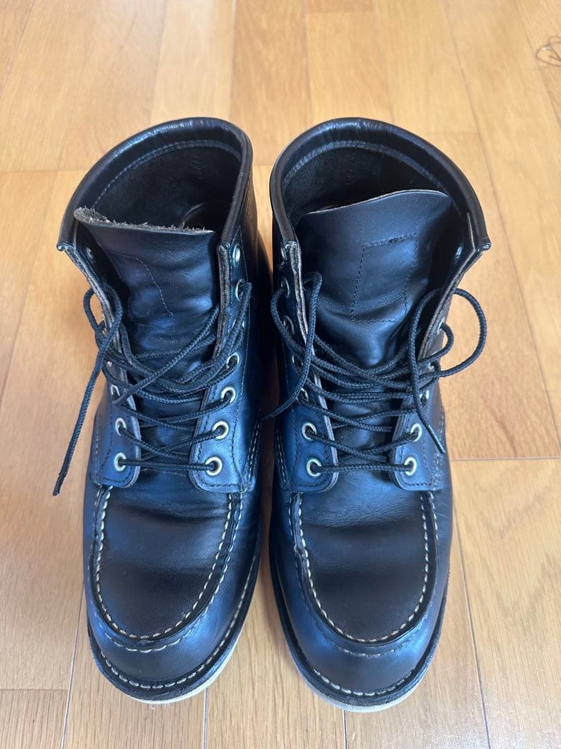 RED WING 9075 ブラック モックトゥ 26cm