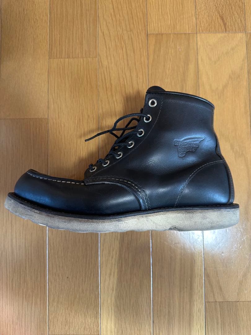 RED WING 9075 ブラック モックトゥ 26cm