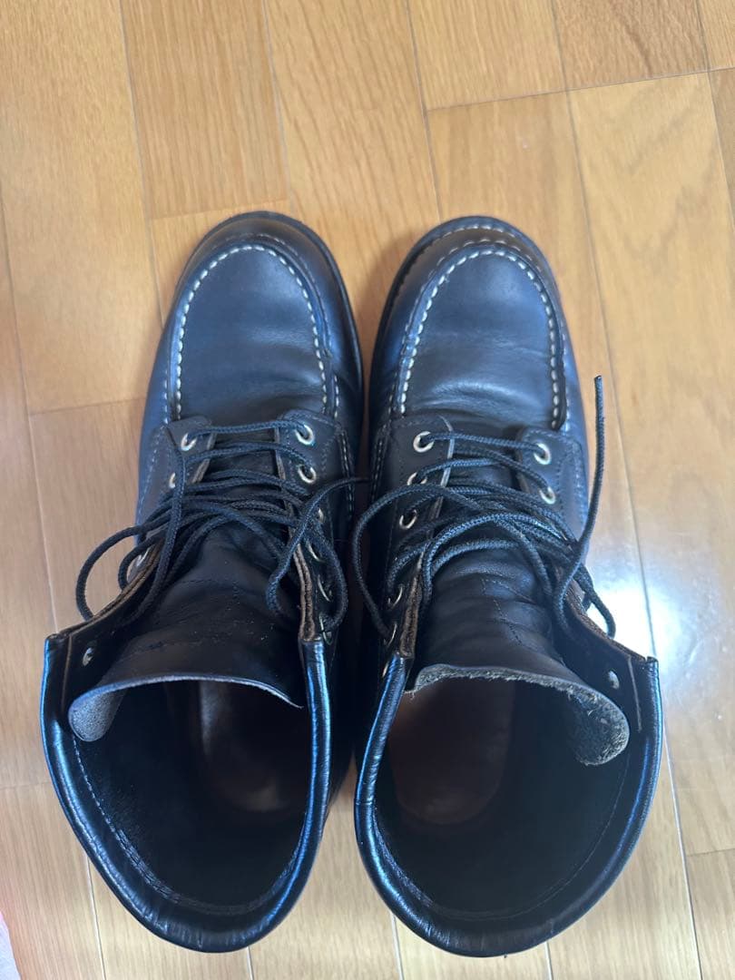 RED WING 9075 ブラック モックトゥ 26cm