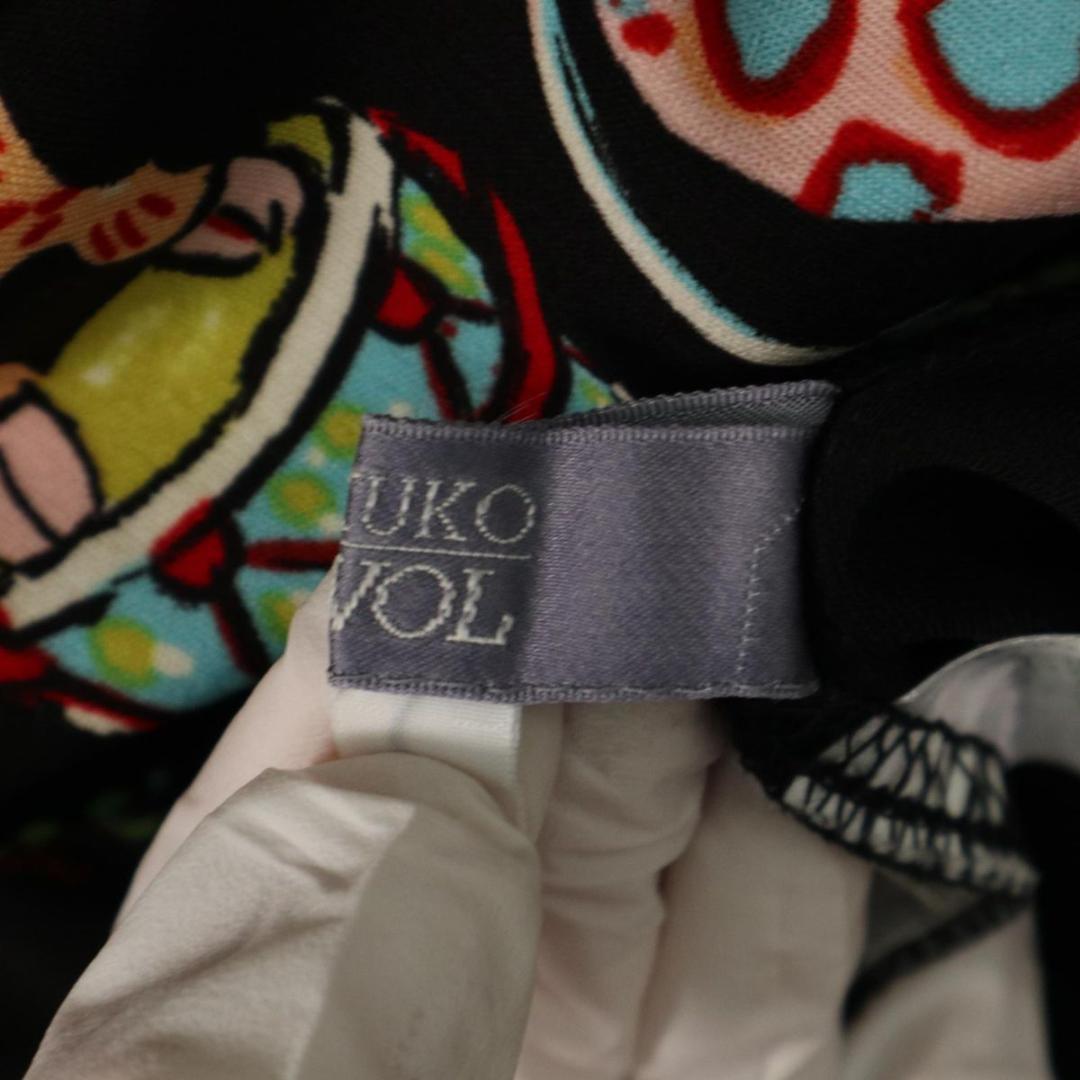 TOKUKO 1er Vol ティアード チュニック　長袖カットソー　総柄 M