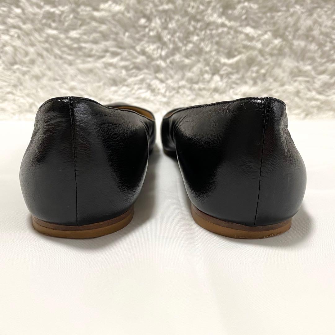 【美品】 ファビオルスコーニ パンプス レザー メッシュ フラット 現行