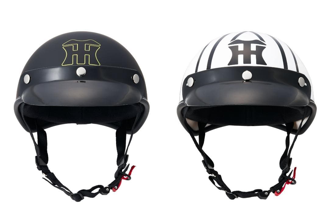 阪神タイガースハーフヘルメット HTH001（マットブラック）125cc以下対応