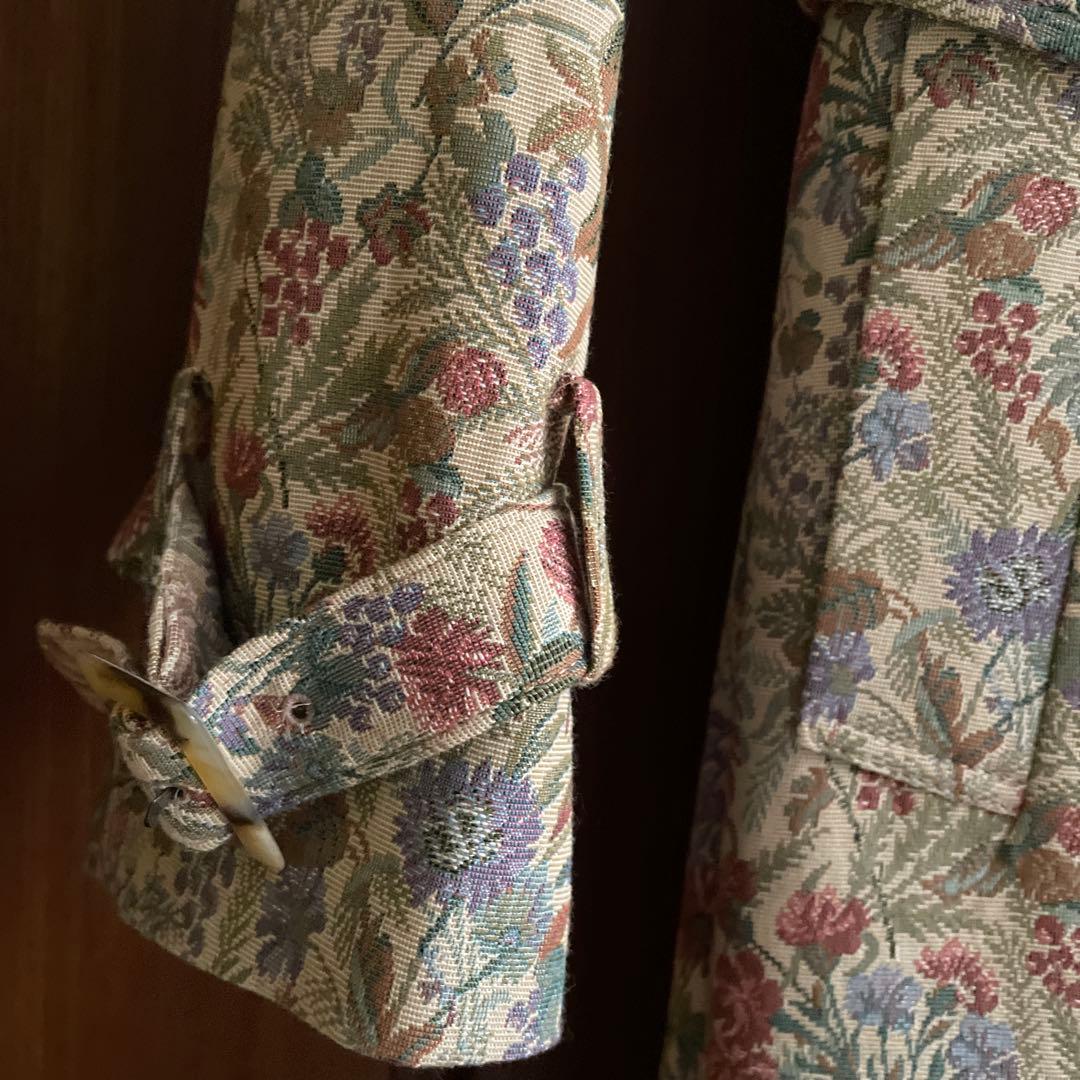 値下げ　未使用タグ付き　ロイスクレヨン　ゴブラン織　トレンチ風コート