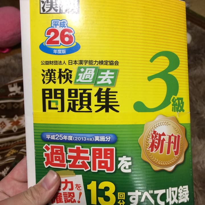 漢検過去問題集3級 平成26年度版/日本漢字能力検定協会