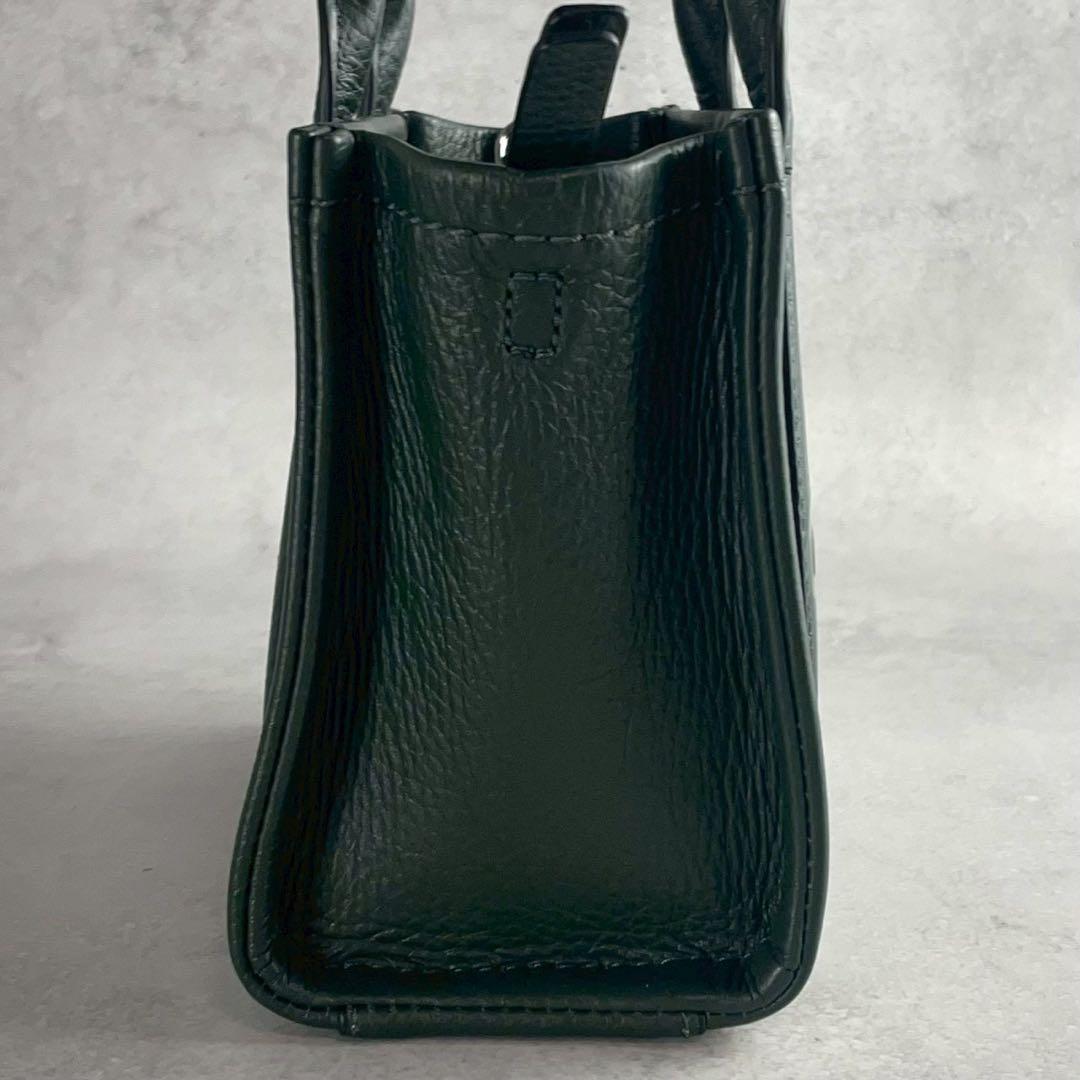 ✨稀少✨極美品✨マークジェイコブス　ザ トートバッグ　ミニ　2way レザー　緑